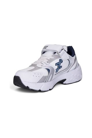 Nstil Günlük Unisex Çocuk Spor Ayakkabı Cırtlı Lastik Bağcık Desenli Rahat Hafif Taban Sneaker 180c Lacivert