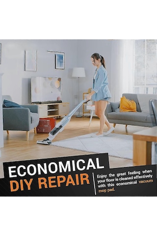 Moveevo M6 Süpürge Robotu İçin Yıkama Ve Yeniden Kullanılabilir Islak Mop Bezi 8 Adet - Mikrofiber, Yağ Ve Lekelerden Temizler, Zeminleri Çizmez