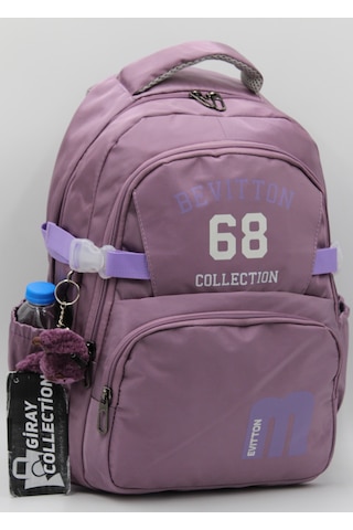 Modern Unisex Su İtici Özel Kumaş Mürdüm Lila Okul Sırt Çantası 34500