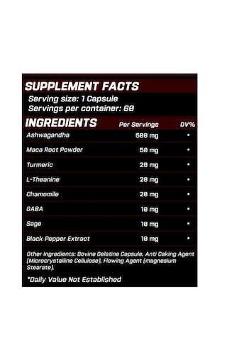 Grimlabs Ksm66 Hint Ginseng+gaba+maca+turmeric+l-theanine 500mg 6