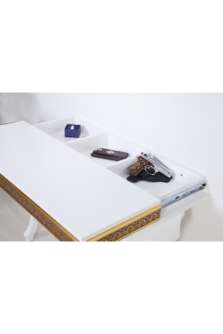 Beyaz Exclusive Dresuar Gizli Bölmeli - Ferro A1-3 Beyaz