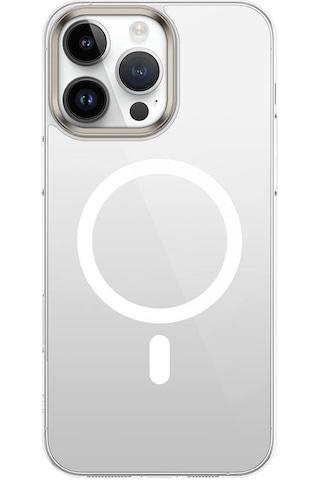 Zore Apple Uyumlu iPhone 16 Pro Max Kılıf Magsafe Şarj Özellikli Şeffaf Cam Arka Yüzey Msra G-glass Kapak-şeffaf Şeffaf