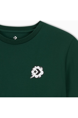 Converse Classic Erkek Grafik Baskılı Yeşil T-shirt