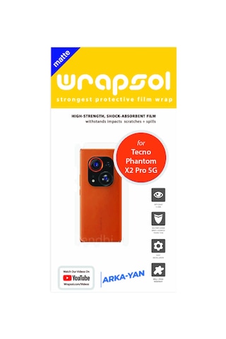 Tecno Phantom X2 Pro Mat Arka Ve Yan Kaplama Koruyucu Film
