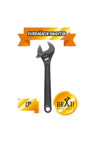8 No Kurbağacık İngiliz Anahtarı Ayarlı Anahtar 8''