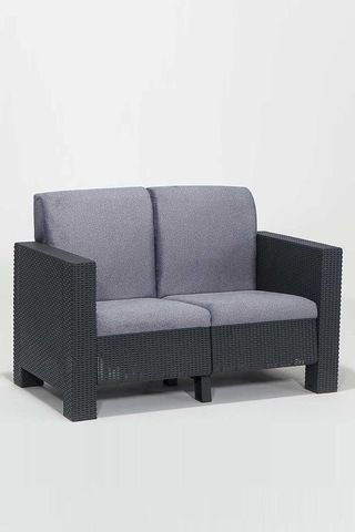Datça 2+1+1+s Gri Minderli Bahçe&balkon Oturma Grubu 4 Kişilik - Antrasit Diğer