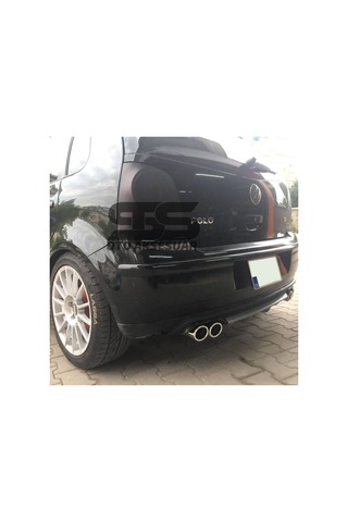 Volkswagen Polo Mk4 Difüzör Arka Tampon Eki 4 Egzoz Çıkışlı Gri L