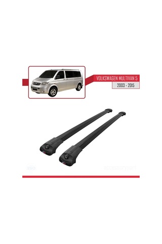 Volkswagen Multivan T5 2003-2015 Arası İle Uyumlu Ace-1 Ara Atkı Tavan Barı Siyah