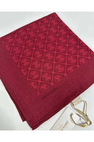 Pierre Cardin Elegans Monogram Eşarp - 1090750 -941 Bordo Bordo
