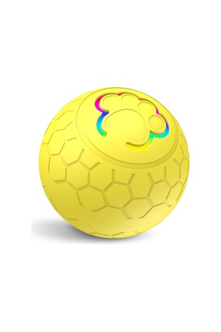 Geekyou Evcil Hayvanlar İçin Akıllı Işıklı Zıplayıcı Top - Sarı, Ip54 Su Geçirmez, 4 Saat Çalışma Süresi, Abs+tpu Malzeme