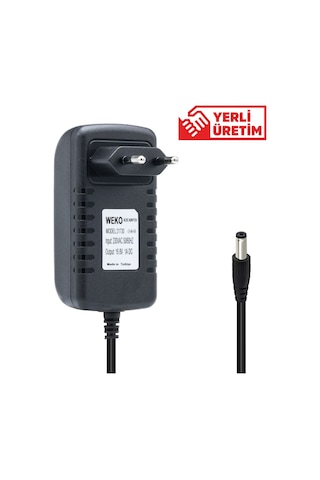 Weko 16.8 Volt 1 Amper 5.5x2.5 Jack Uçlu Dolum Led Göstergeli Oriz Tipi Şarj Adaptörü Cihazı Aleti 16.8v-1a