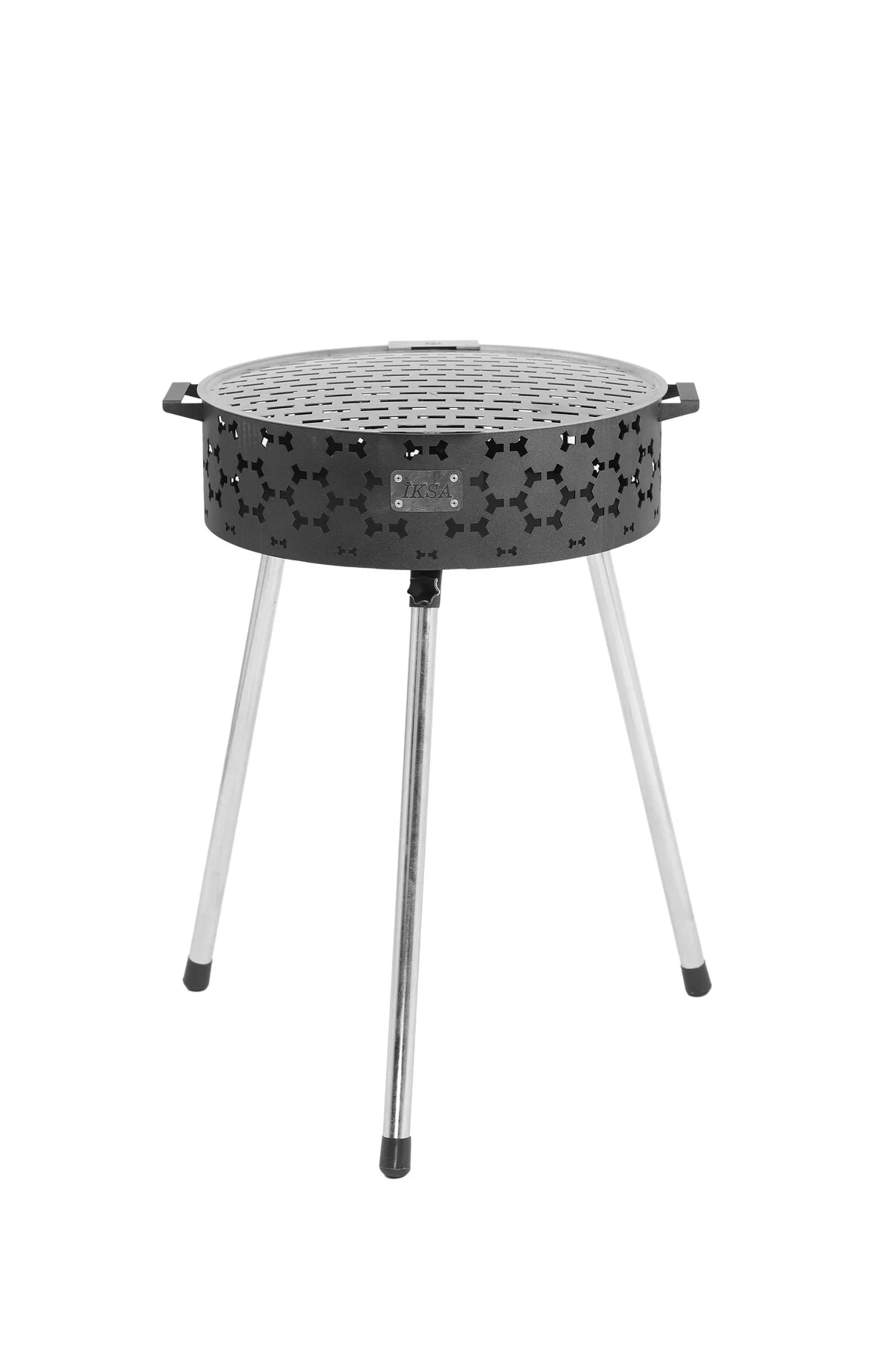 İksa Katlanabilir Mangal Büyük Gri - Siyah