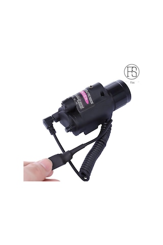 led Taktik El Feneri M6: Lazer Ve 20mm Ray Entegrasyonu İle Çok Fonksiyonlu Güçlü Işık  Siyah