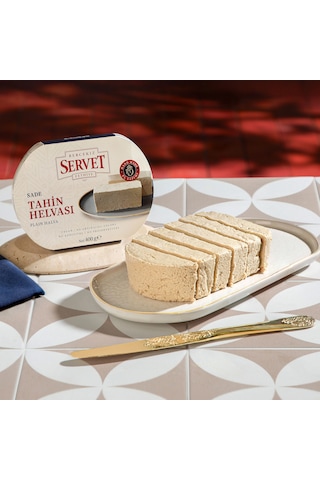 Servet Rafine Şeker İlavesiz - Sade Taze Tahin Helvası 400 G
