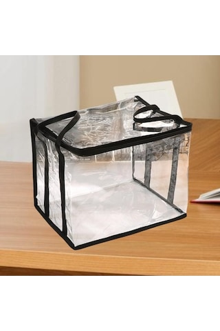 Trendooze Kitap Düzenleyici Toz Geçirmez Taşınabilir Siyah Siyah