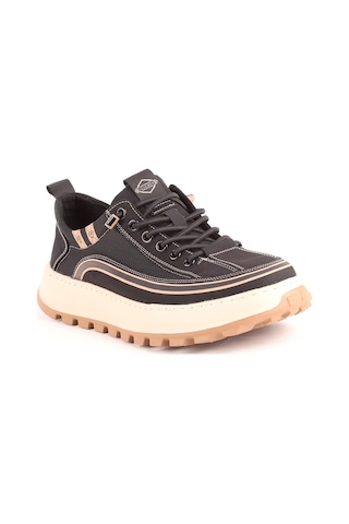 Guja 26y514 Erkek Tekstil Lastikli Kalın Taban Sneaker Ayakkabı Siyah