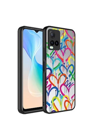 Vivo Y32 Kılıf Aynalı Desenli Kamera Korumalı Parlak Mirror Kapak