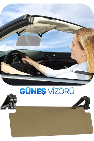 30 Cm Güneşlik Vizörü Güneşlik Yansıma Önleyici Akrilik Perde Gri 30 Cm
