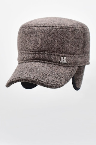 Külah Erkek Kulaklı Kışlık Şapka Kastro Kep Yünlü Outdoor Kasket - Kahve Kahverengi