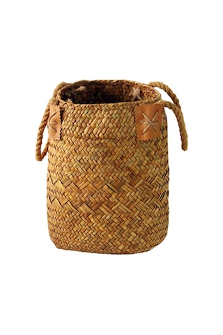 Ximistore9 Deniz Çimeninden El Yapımı Sepet - Ev Dekorasyonu, Çeşitli Ambarlama, Taşınabilir, Doğa Estetiği Sağlar