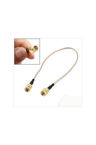 2x 12 İnç Rp-sma Dişi - Rp-sma Dişi Fişli Pigtail Kablo Rg316