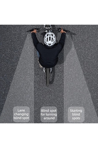 Rockbros 1 Adet Bisiklet Aynası Gidon Dikiz Paslanmaz Çelik Reflektör 360 Derece Dönebilen Ayna - Sağ