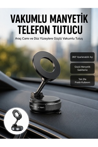 Telefon Askısı 360 Derece Ayarlanabilir Manyetik Araç Telefon Standı Yeni Nesil