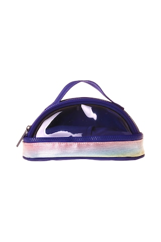 Kaukko Navy Blue Rainbow Parlak Kumaş Detaylı Lacivert - Çok Renkli Kız Çocuk Kalem Çantası/kalemlik - K1864