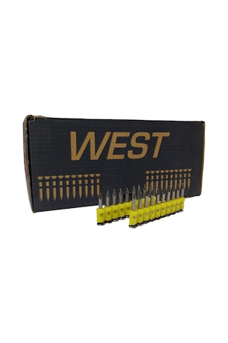 West 2.7x25 Mm Metal Beton Uygulamaları Için Pin Çiviler 1 Kutu 9