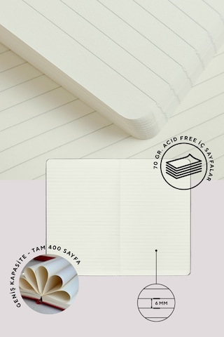 Nota Bene Classic Esnek Kapak Defter, 13x21 Cm, Çizgili Siyah