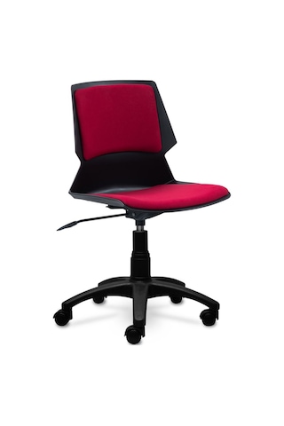 Ofiscombin Ofis Büro Ev Ayarlı Tekerlekli Öğrenci Çocuk Bilgisayar Ders Çalışma Koltuğu Bordo Kumaş 00047499403