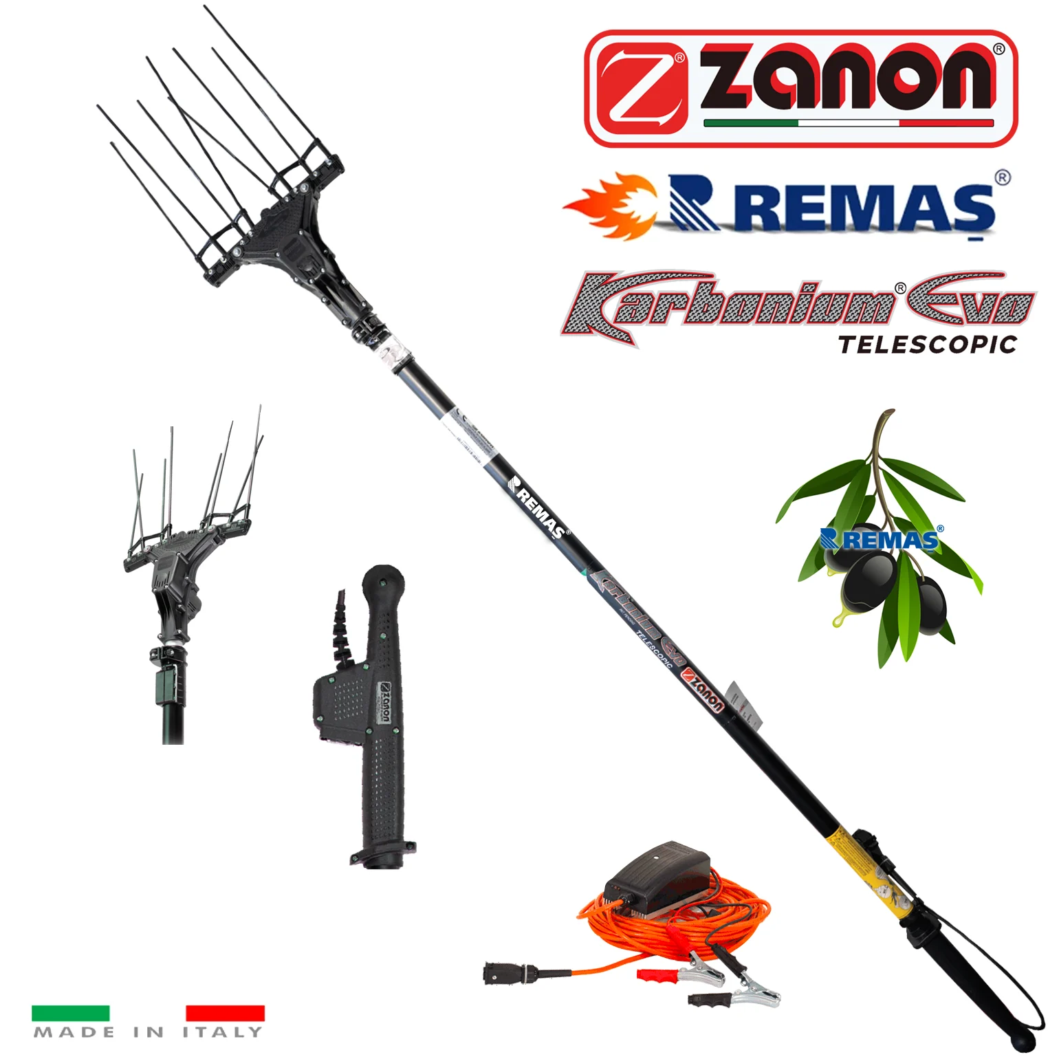 Zanon Karbonium Evo Teleskopik 33v Silkme Hasat Makinesi