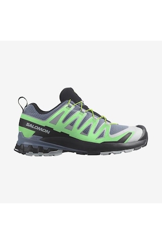 Salomon 472719 Xa Pro 3d V9 Flint Stone/green Gecko/black Erkek Outdoor Ayakkabı Gri