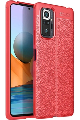Xiaomi Redmi Note 10 Pro Kılıf Zore Niss Silikon Kapak Kırmızı
