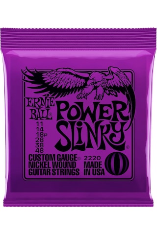 Ernie Ball P02220 Elektro Gitar Teli Power Slinky 011 Set