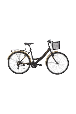 Lotus Şehir Bisikleti 34 Cm V 24 Jant 21 Vites Mat Siyah Gold Mat Siyah