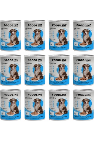 Foodline Kuzu Etli Yavru Köpek Konservesi 12 x 400 G