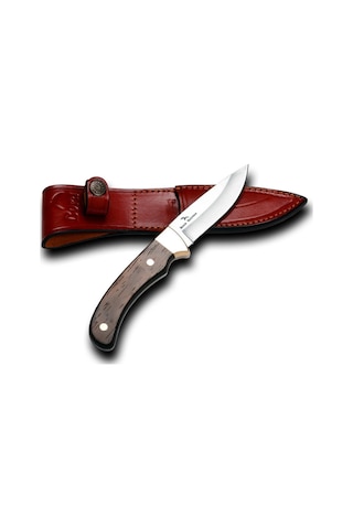 Bora 316 W Panther Wenge Saplı Kamp Bıçak Kahverengi - Gümüş