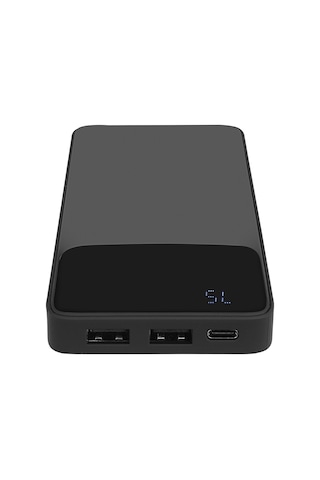 S-link P107 10000mah Prm Type-c Input/output 10w Siyah Lcd+gizli Led Taşınabilir Pil Şarj Cihazı Pow Gri-siyah