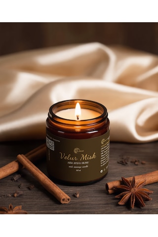 Misk Kokulu Masaj Mumu 100 Ml Doğal Bitkisel Yağlı, Nemlendirici Etkili Mum Aromaterapi Bej - Kahverengi Misk Kokulu Masaj Mumu 100 Ml Doğal Bitkisel Yağlı, Nemlendirici Etkili Mum Aromaterapi Bej - Kahverengi