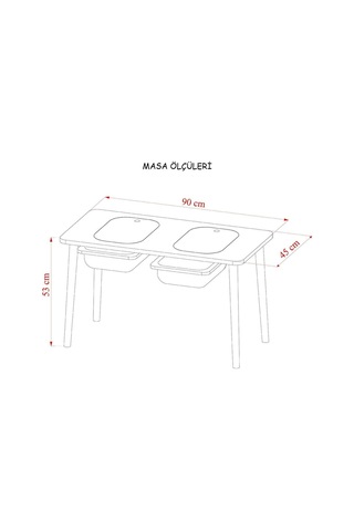 Moniev Çocuk Oyun Etkinlik Çalışma Masası Aktivite Masası