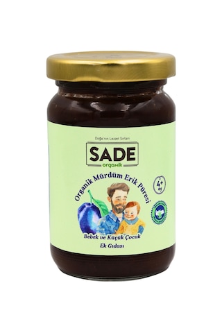 Sade Organik Mürdüm Erik Püresi 100 Gr