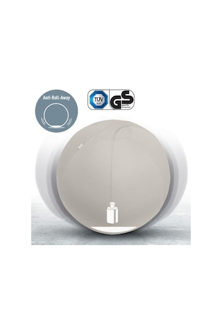 Leitz Ergo Active Kaymaz Oturma Topu 75 Cm - Açık Gri - Kod:65430085