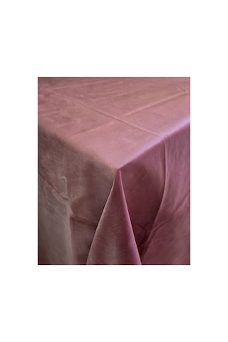 Lacivert Kadife Okey Masa Örtüsü 135x135cm Pembe