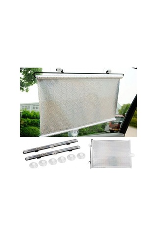 Otogüneşlik Makaralı Otomatik 58x125cm Oto Aksesuar Araç Perdesi Pencere Koruması