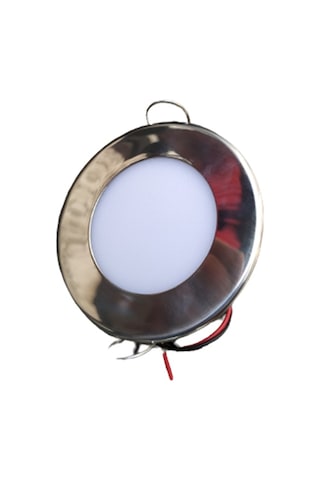 Tekne Kabin Lambası. Paslanmaz. Günışığı Tavan Lamba. Gömme. 83Mm