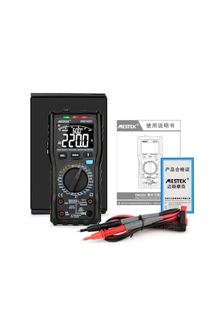 Mestek Dm100c Og Dijital Multimetre True Rms Ncv Otomatik Multimetre - Siyah