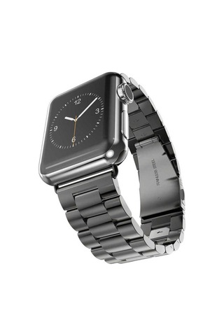 Watch 44mm Uyumlu Krd-04 Metal Akav Kordon-siyah