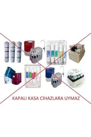 Filtre Dünyası Ihlas Su Arıtma Cihazı Filtresi Çift Karbonlu 3Lü Takım