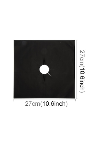 Sones 4 Adet Gazlı Fırın Yüzeyi Ultra İnce Elyaf Malzeme Ocak Koruyucu Temizleme Pedi, Boyut: 27 27 Cm